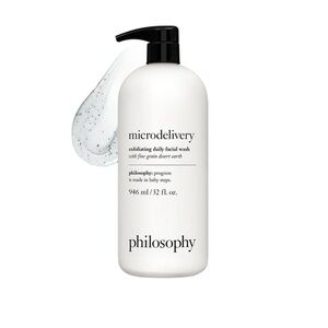 NEW Philosophy microdelivery exfoliating daily facial wash 32oz Jumbo Size